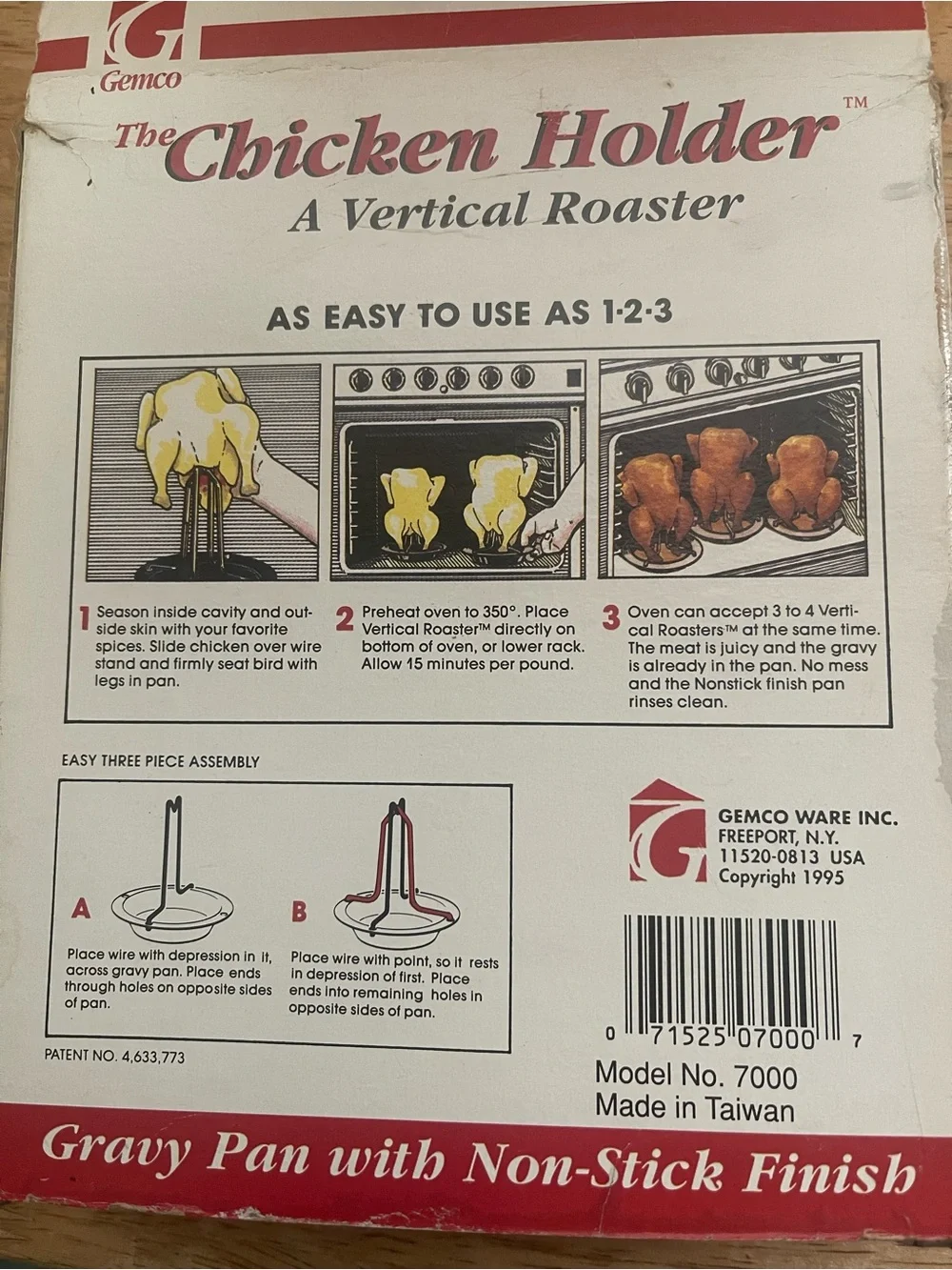 Vertical Roaster with Black Gravy Pan